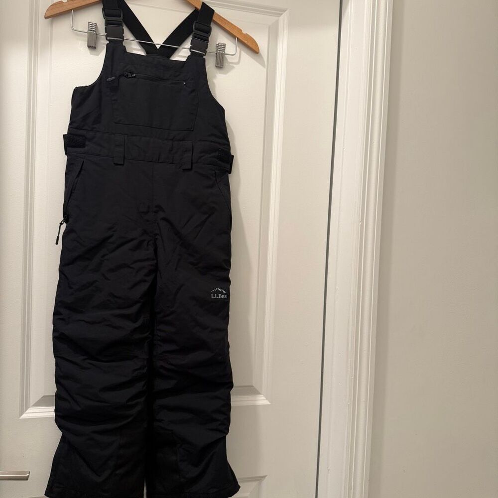 L.L. Bean Cold Snow Buster Bib size 10 in black